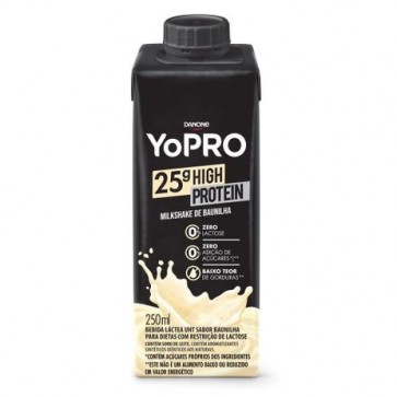 Bebida Láctea Danone Yopro Baunilha Zero Lactose 25g High Protein 250ml