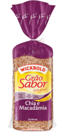 Pão Sabor Integral Chia/Macadâmia Wickbold 500g