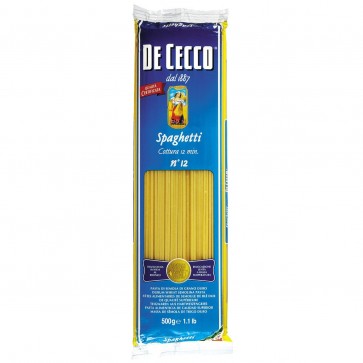 Massa Spaghetti n. 12 De Cecco 500g