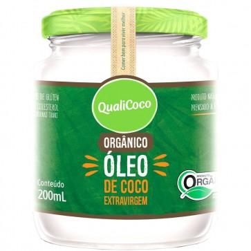 Oleo de Coco Qualicoco Extravirgem Organico 200ml
