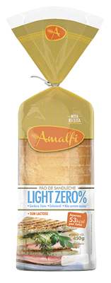 Pão Light Sem Lactose Amalfi 450g