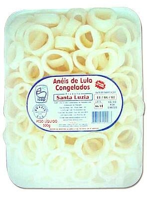 Anéis de Lula congelado Santa Luzia 500g