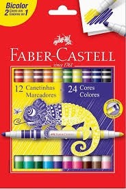 Hidrográfica c/12 Bicolor Faber-Castell