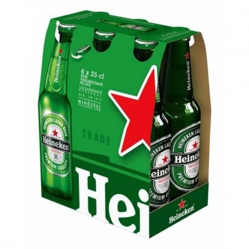 Cerveja Heineken 330ml - Pack de 6 garrafas (GELADA EM CASA)