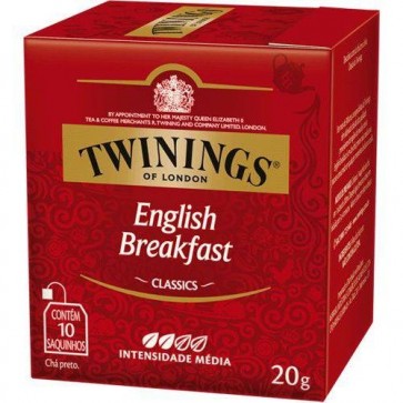 Chá English Breakfast Twinings C/ 10 Saquinhos