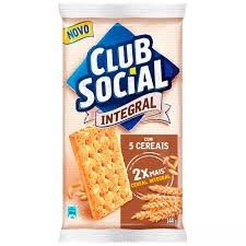Biscoito Integral 5 Cereais Clube Social 144g