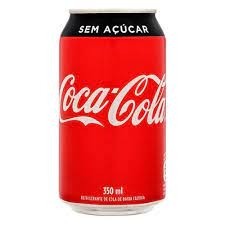 Coca-cola 350ml ZERO (gelada em casa)