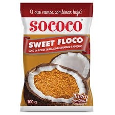 Coco em Flocos Queimados Sococo 100g