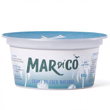 Creme de Coco Mardicô Natural Sem Lactose 135g