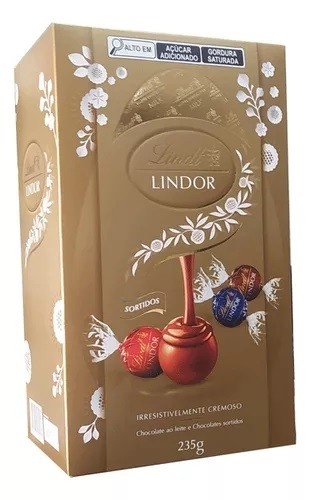 Bombons Chocolate Sortido Lindt Lindor 235g