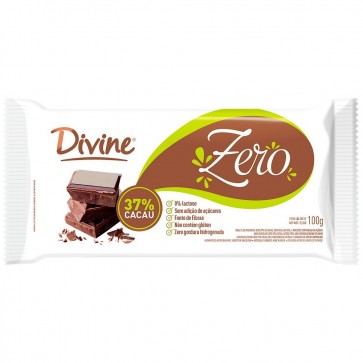 Chocolate Divine Zero Açúcar 37% 100g