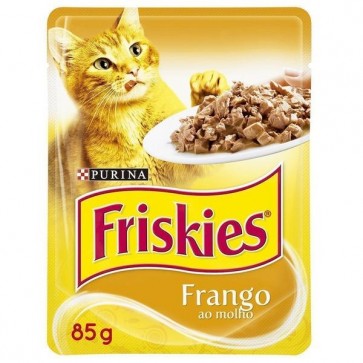 Alimento Para Gatos Friskies Purina Sachê Sabor Frango 85g