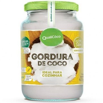 Gordura de Coco Qualicoco Ideal para Cozinhar 400g