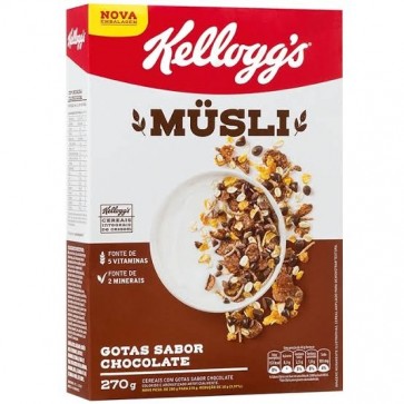 Cereal Kelloggs Musli Gotas de chocolate 270ml