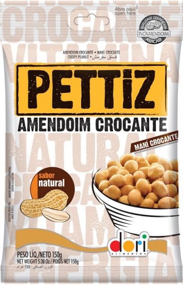 Amendoim Pettiz Crocante Dori Sabor Natural 120g