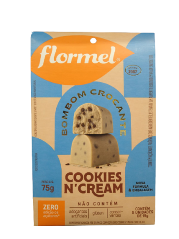Bombom Flormel Cookies Zero 75gr