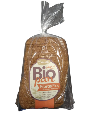 Pão Biopan Fibras Plus Integral s/ Açúcar e Lactose