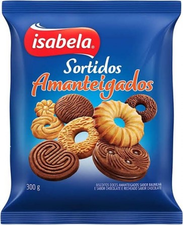 Biscoito Amanteigados Sortidos Isabela 300g