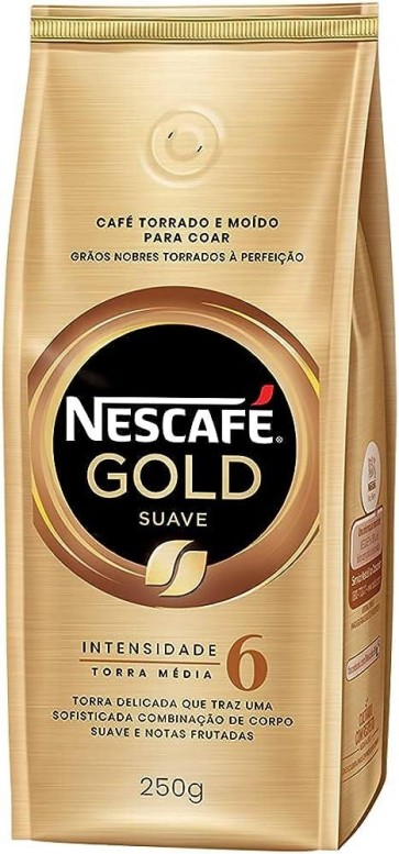 Café Torrado e Moída Gold Nescafé  Intensidade 6 Suave 250g 