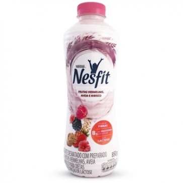 Iogurte Nesfit Pribióticos Frutas Vermelhas, Aveia e Hibisco 850g