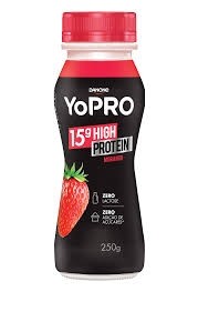 Iogurte Danone Yopro 15g High Protein Morango Zero Lactose 250g