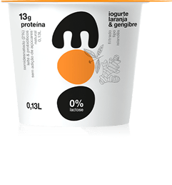 Iogurte Laranja e Gengibre 0% Lactose Moo 130g