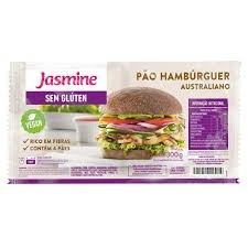 Pão Hambúrguer Australiano  Vegan s/Glúten Jasmine 300g  