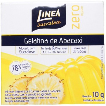 Gelatina Linea Sucr Abacaxi 10 g