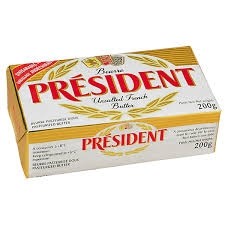 Manteiga Tablet President SEM sal 200g