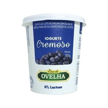 Iogurte Cremoso Mirtilo Casa da Ovelha 0% Lactose 500g