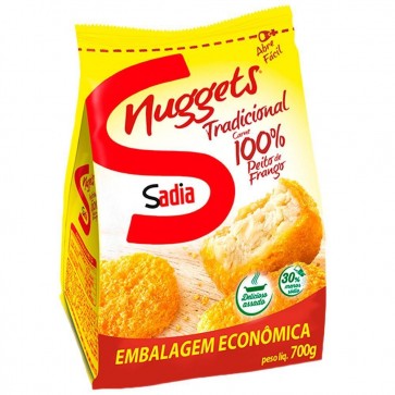 Nuggets de Frango Tradicional Sadia Embalagem Econômica 700g