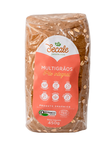 Pão integral Orgânico Multigrãos Secale 450g