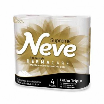 Papel Higienico Neve Supreme Folha Tripla C/4 20CM