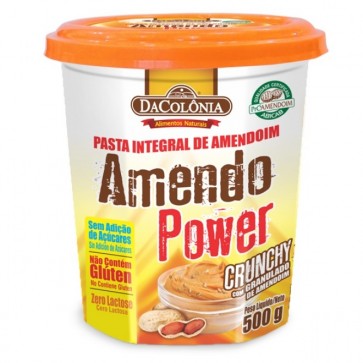Pasta de Amendoim Crunchy Amendo Power DaColonia 500g
