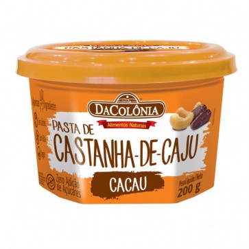 Pasta Castanha de Caju Cacau DaColônia 200g