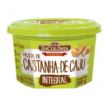 Pasta Castanha de Caju Integral DaColônia 200g