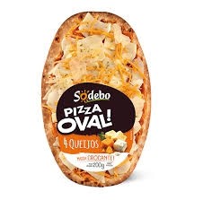 Pizza Oval 4 Queijos Sodebo 200g