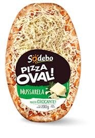 Pizza Oval Mussarela Sodebo 200g