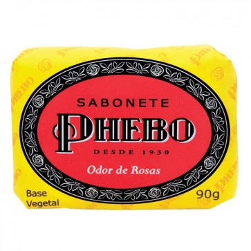 Sabonete De Glicerina Phebo Odor de Rosas 90g