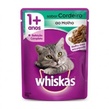 Alimento Para Gatos Whiskas Sachê Sabor Cordeiro 85g