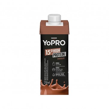 Bebida Láctea Danone Yopro Chocolate Zero Lactose 250ml 