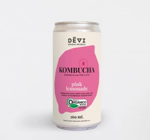 Kombucha Pink Lemonede Dêvi - Lata 269ml