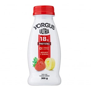Iogurte Yorgus Ultra 18g Proteina Morango/Banana 300g