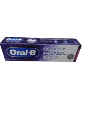 Creme dental 3D White Oral- B 70 g
