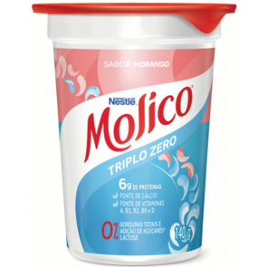 Iogurte Molico Morango Triplo Zero Pote 140g