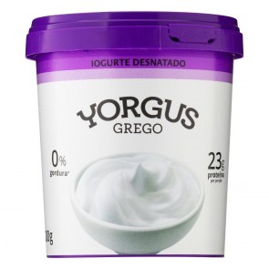 Iogurte Grego Yorgus 0% Gordura Desnatado 500g