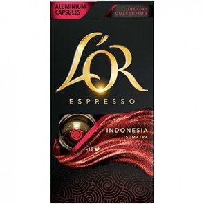 Cápsulas Café Lór Espresso Indonésia Sumatra 10 und.