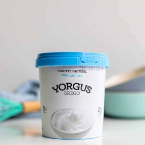 Iogurte Grego Yorgus 0% Gordura Zero Lactose 500g