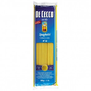 Massa Spaghetti n. 12 De Cecco 500g