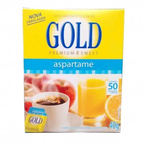 Adoçante em Pó Aspartame Gold 50 envelopes